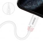 Cablu pentru incarcare si transfer de date Dudao L6X, USB-C/Lightning, 20W, 1m, Alb 5 - lerato.ro