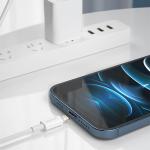 Cablu pentru incarcare si transfer de date Dudao L6X, USB-C/Lightning, 20W, 1m, Alb 4 - lerato.ro
