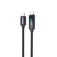 Cabluri de date si incarcare, Cablu pentru incarcare si transfer de date Dudao L7C, 2x USB-C, LED, 100W, 1m, Negru, lerato.ro
