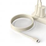 Cablu pentru incarcare si transfer de date Dudao L7SCC, 2x USB-C, 100W, 1m, Bej 5 - lerato.ro
