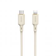 Cablu pentru incarcare si transfer de date Dudao L7SCL, USB-C/Lightning, 30W, 2m, Bej