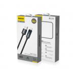 Cablu pentru incarcare si transfer de date Dudao L7T, USB/USB-C, LED, 66W, 1m, Negru 4 - lerato.ro