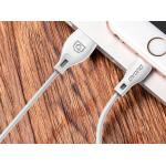 Cablu pentru incarcare si transfer de date Dudao L4L, USB/Lightning, 2.1A, 2m, Alb 14 - lerato.ro