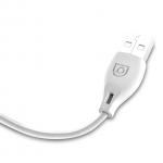 Cablu pentru incarcare si transfer de date Dudao L4L, USB/Lightning, 2.4A, 1m, Alb 9 - lerato.ro