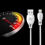 Cablu pentru incarcare si transfer de date Dudao L4L, USB/Lightning, 2.4A, 1m, Alb 5 - lerato.ro