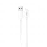 Cablu pentru incarcare si transfer de date Dudao L4SL, USB/Lightning, 2A, 1m, Alb 2 - lerato.ro
