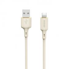 Cabluri de date si incarcare, Cablu pentru incarcare si transfer de date Dudao L7SL, USB/Lightning, 5A, 1m, Bej, lerato.ro