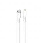 Cablu pentru incarcare si transfer de date Dudao L2L, USB/Lightning, 3A, 1m, Alb 2 - lerato.ro