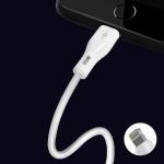 Cablu pentru incarcare si transfer de date Dudao L2L, USB/Lightning, 3A, 1m, Alb 5 - lerato.ro