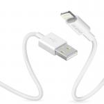 Cablu pentru incarcare si transfer de date Dudao L1L, USB/Lightning, 3A, 1m, Alb 2 - lerato.ro