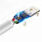 Cablu pentru incarcare si transfer de date Dudao L1L, USB/Lightning, 3A, 1m, Alb 5 - lerato.ro