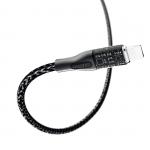 Cablu pentru incarcare si transfer de date Dudao L22L, USB/Lightning, 30W, 1m, Gri 4 - lerato.ro