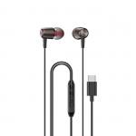 Casti audio cu microfon Dudao X1 Pro T, In-ear, Control pe fir, USB-C, Lungime cablu 1.2m, Negru 2 - lerato.ro