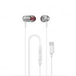 Casti audio cu microfon Dudao X1 Pro T, In-ear, Control pe fir, USB-C, Lungime cablu 1.2m, Alb 2 - lerato.ro