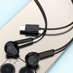 Casti audio cu microfon Dudao X3C, In-ear, Control pe fir, USB-C, Lungime cablu 1.2m, Negru 4 - lerato.ro