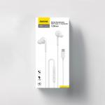 Casti audio cu microfon Dudao X3C Plus, In-ear, Control pe fir, USB-C, Lungime cablu 1.2m, Alb 3 - lerato.ro