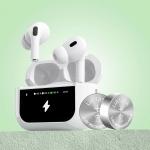 Casti wireless Dudao U19 TWS, Bluetooth 5.3, 300 mAh, Display LED, USB-C, Alb 3 - lerato.ro