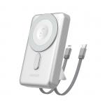 Baterie externa Dudao K29 10000mAh, 20W, USB-C, Lightning, Wireless, Silver 2 - lerato.ro