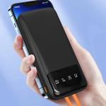 Baterie externa Dudao K6Pro 10000mAh cu cablu USB, USB-C, Lightning, Negru 3 - lerato.ro