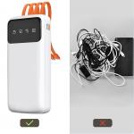 Baterie externa Dudao K6Pro 10000mAh cu cablu USB, USB-C, Lightning, Negru 7 - lerato.ro