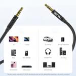 Cablu audio Dudao L12S, 2x Jack 3.5mm tata, 1m, Negru 8 - lerato.ro