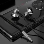Casti audio Dudao X2C, In-ear, Control pe fir, Jack 3.5mm, Lungime cablu 1.2m, Gri 3 - lerato.ro