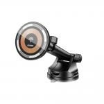 Suport auto cu MagSafe Dudao F12 Max, Dashboard / Air Vent Mount, Incarcare Wireless 15W, Negru 2 - lerato.ro