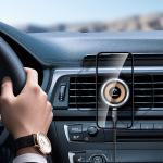 Suport auto cu MagSafe Dudao F12 Max, Dashboard / Air Vent Mount, Incarcare Wireless 15W, Negru 18 - lerato.ro
