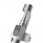 Selfie stick cu trepied si telecomanda Dudao F18 pentru telefon, Reglabil, 1m, Alb 3 - lerato.ro