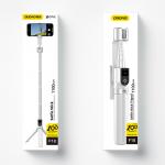 Selfie stick cu trepied si telecomanda Dudao F18 pentru telefon, Reglabil, 1m, Alb 5 - lerato.ro