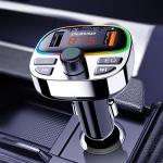 Transmitator auto FM multifunctional tip T Dudao R2PRO Plus, 25W, WMA, MP3, 2x USB, 1x Card TF, Bluetooth 5.3, RGB, Negru / Argintiu 3 - lerato.ro