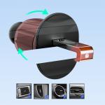 Suport auto Dudao F2 Plus, Air Vent Mount, Ajustabil, Negru 9 - lerato.ro