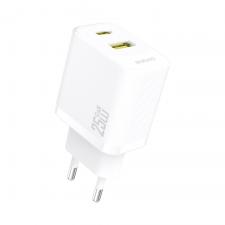 Incarcator retea Dudao A26T, 25W, 1xUSB-C, 1xUSB-A, Fast Charging, Alb