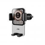 Suport auto Dudao F19, Dashboard / Windshield / Air Vent Mount, Incarcare Wireless 15W, Negru 3 - lerato.ro