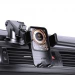 Suport auto Dudao F19, Dashboard / Windshield / Air Vent Mount, Incarcare Wireless 15W, Negru 5 - lerato.ro