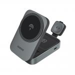 Statie de incarcare 3 in 1 Dudao A11 Max, Compatibila MagSafe, Wireless Charge, 15W, Gri 2 - lerato.ro
