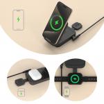 Statie de incarcare 3 in 1 Dudao A11 Max, Compatibila MagSafe, Wireless Charge, 15W, Gri 7 - lerato.ro