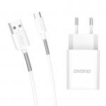 Incarcator retea Dudao A3EUT, USB-A, Power Delivery 12W, Cablu USB-A la USB-C 1m inclus, Alb 3 - lerato.ro