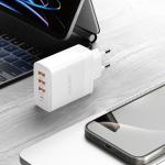 Incarcator retea Dudao A5HEU, 3x USB-A, 1x USB-C, Power Delivery 20W, Quick Charge 3.0, Alb 5 - lerato.ro