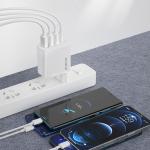 Incarcator retea Dudao A5HEU, 3x USB-A, 1x USB-C, Power Delivery 20W, Quick Charge 3.0, Alb 6 - lerato.ro