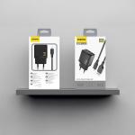 Incarcator retea Dudao A23LEU, USB-A, Power Delivery 12W, Cablu USB-A la Lightning 1m inclus, Negru 4 - lerato.ro