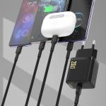 Incarcator retea Dudao A26LEU, USB-C, Power Delivery 20W, Cablu USB-C la Lightning inclus, Negru 4 - lerato.ro