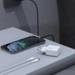 Incarcator retea Dudao A26LEU, USB-C, Power Delivery 20W, Cablu USB-C la Lightning inclus, Negru 5 - lerato.ro