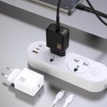 Incarcator retea Dudao A26LEU, USB-C, Power Delivery 20W, Cablu USB-C la Lightning inclus, Negru 7 - lerato.ro