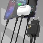 Incarcator retea Dudao A26TCEU, 1x USB-C, 1x USB-A, Power Delivery 25W, Cablu USB-C la USB-C inclus, Negru 3 - lerato.ro