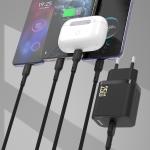 Incarcator retea Dudao A27CEU, USB-C, Power Delivery 25W, Cablu USB-C la USB-C 1m inclus, Negru 4 - lerato.ro