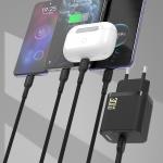 Incarcator retea Dudao A27PCEU, USB-C, Power Delivery 30W, Cablu USB-C la USB-C inclus, Negru 4 - lerato.ro