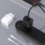 Incarcator retea Dudao A27PCEU, USB-C, Power Delivery 30W, Cablu USB-C la USB-C inclus, Alb 4 - lerato.ro