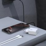 Incarcator retea Dudao A27STEU, USB-A, Power Delivery 25W, Cablu USB-A la USB-C inclus, Alb 6 - lerato.ro