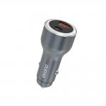 Incarcator auto Dudao R4Ultra, 1x USB-A, 1x USB-C, 120W, 5A, Quick Charge 3.0, Gri 2 - lerato.ro